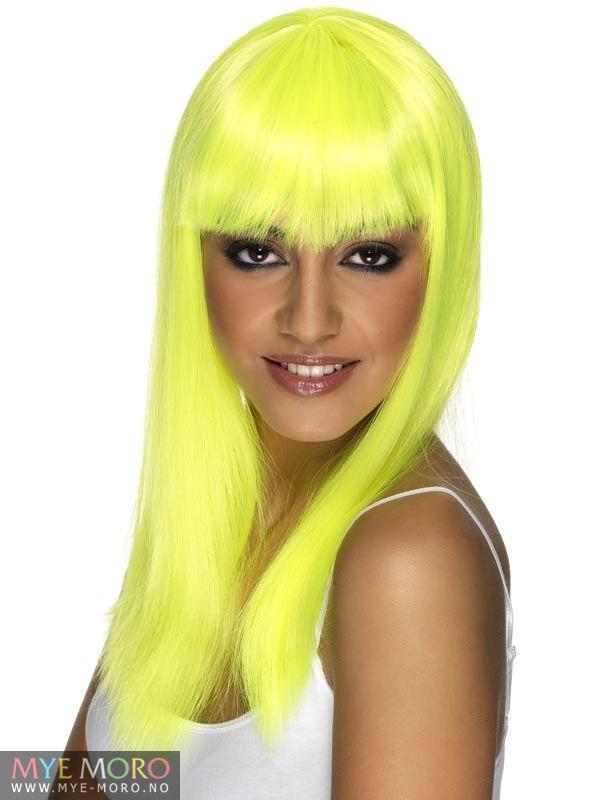 Glamorama Neon GUL parykk