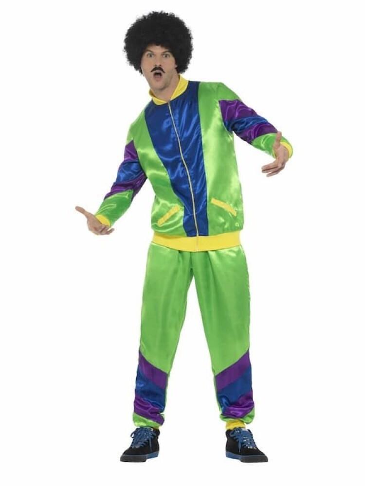 1980s Grilldress Grønn/Blå Herrekostyme