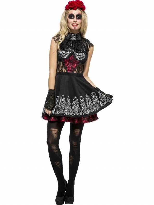 Fever Day of the Dead Sexy Damekostyme