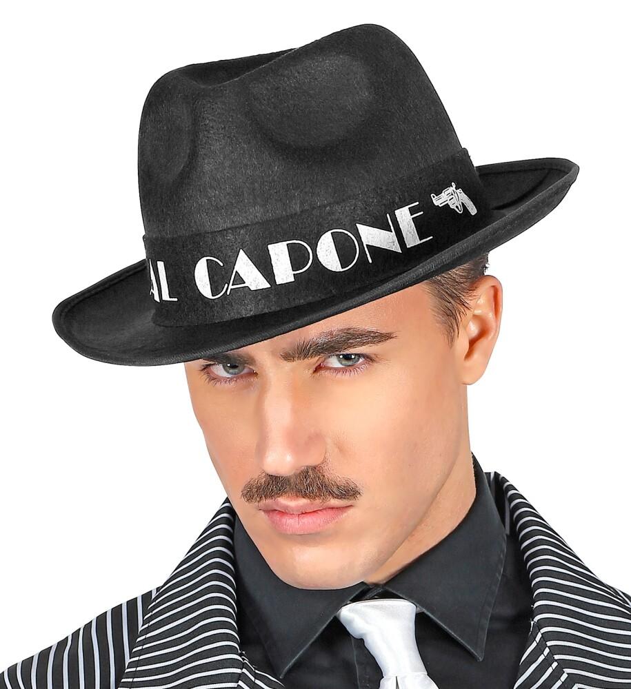 Gangsterhatt - Al Capone Svart