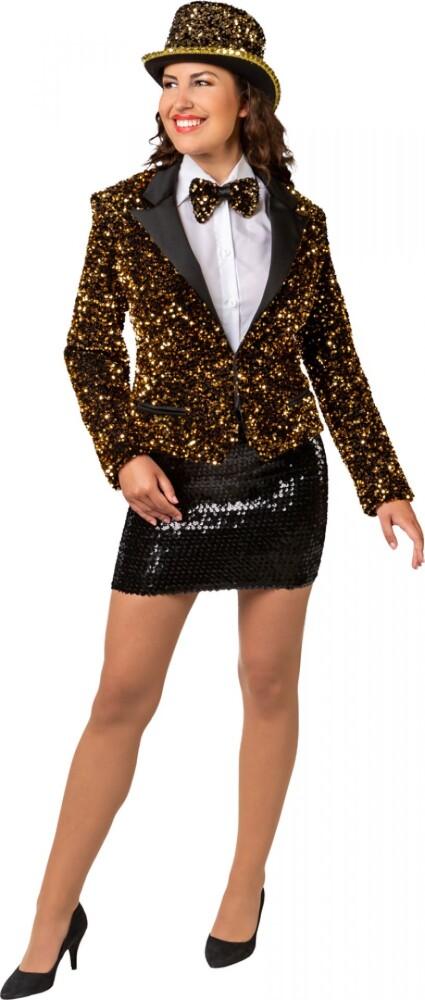 Paljettblazer Gull Dame Deluxe