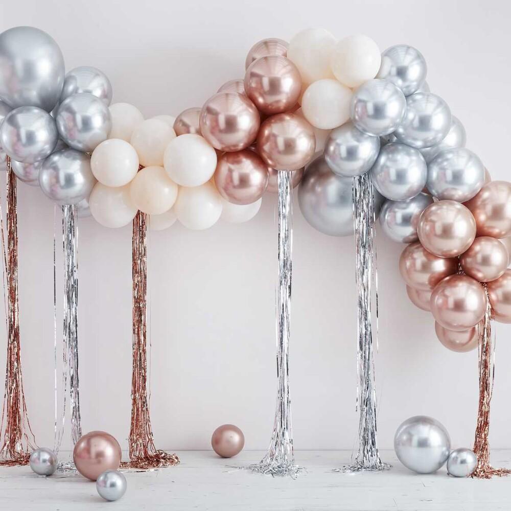 Ballongbue - Mirror Ballonger & Streamers
