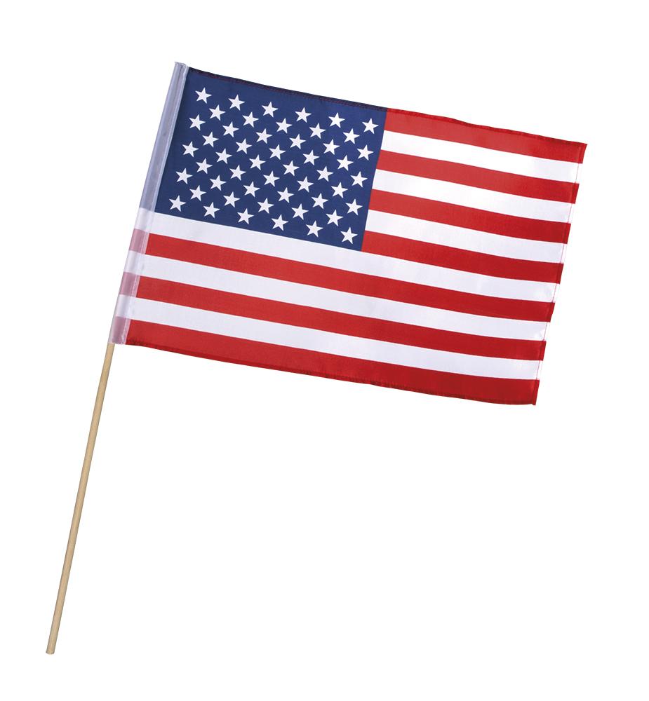 Amerikansk Flagg på Pinne