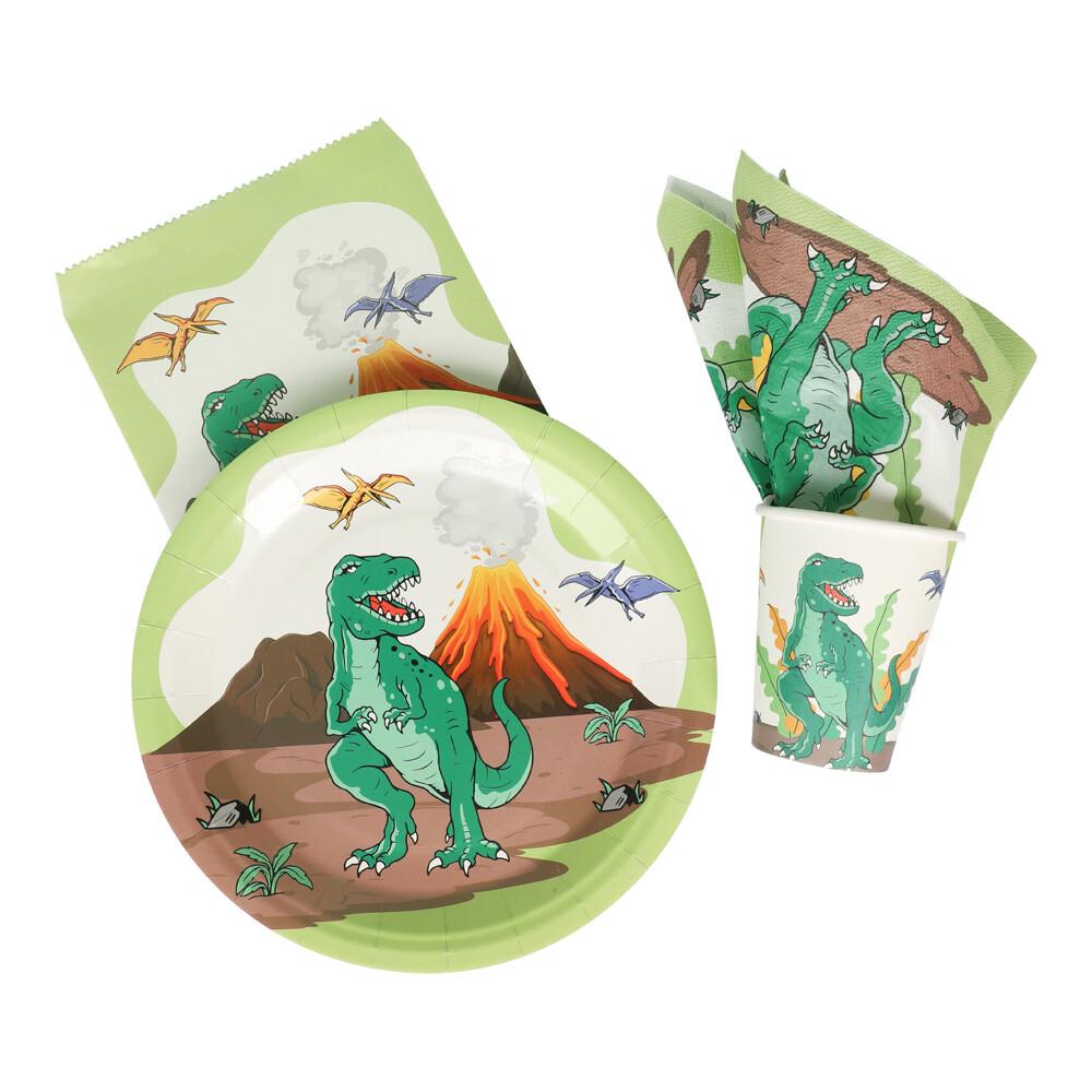 ENGANGS BORDDEKKING TIL BURSDAG - DINOSAUR