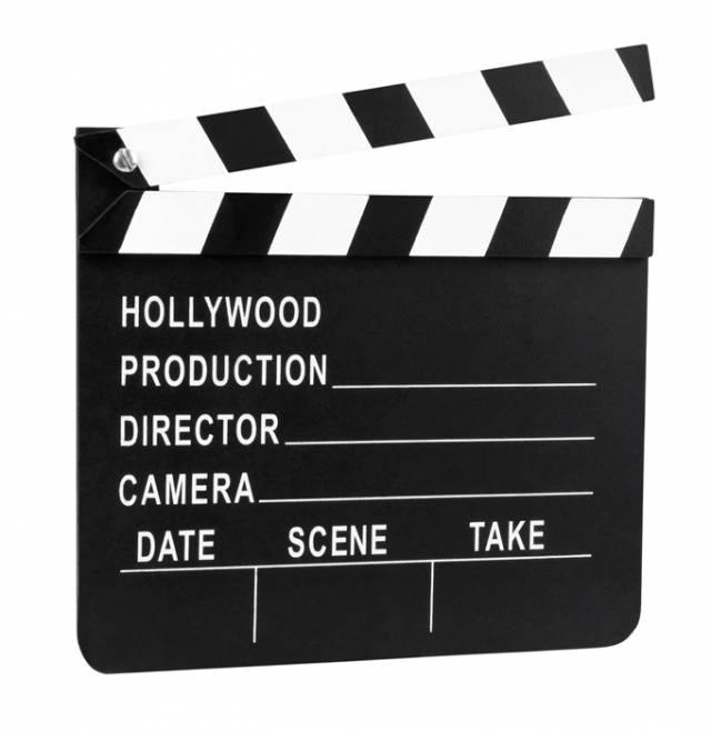 Movie Clapper Board HOLLYWOOD