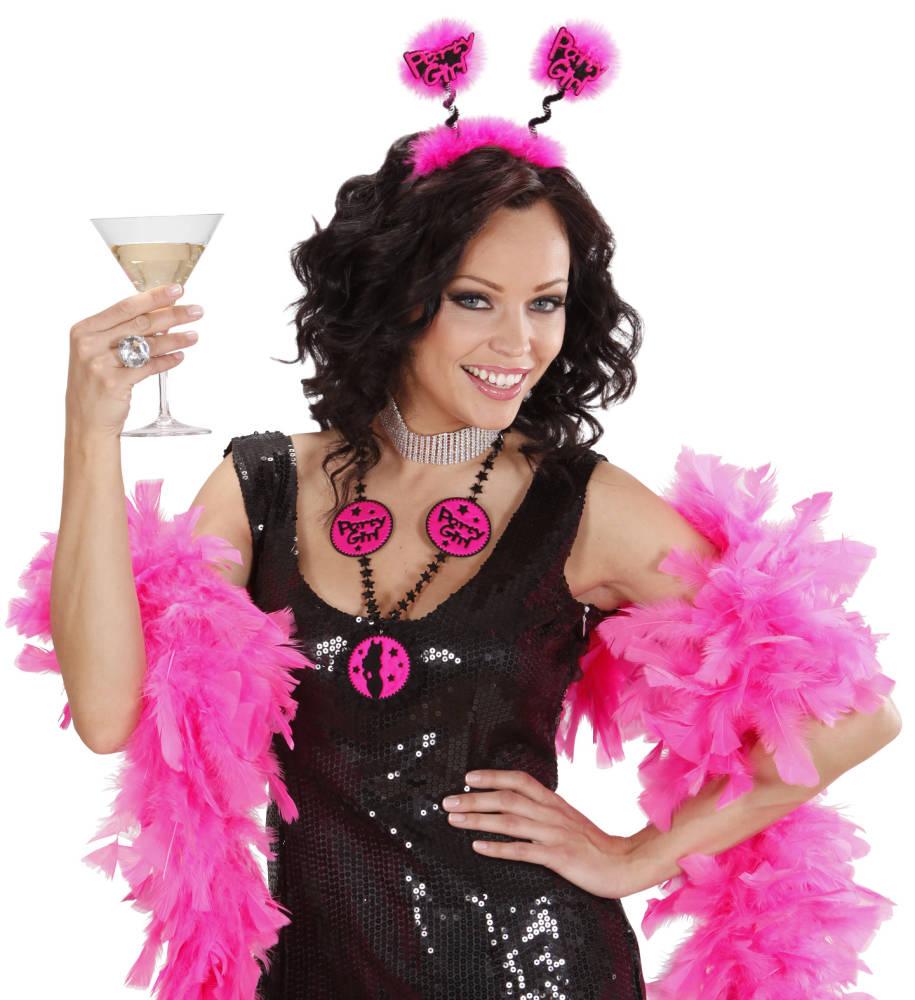 Partygirl Headboppers Rosa og Svart