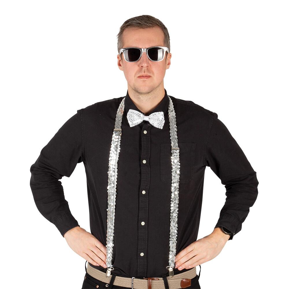 GLAM KIT - Tilbehørsett Sølv Glitter - Unisex
