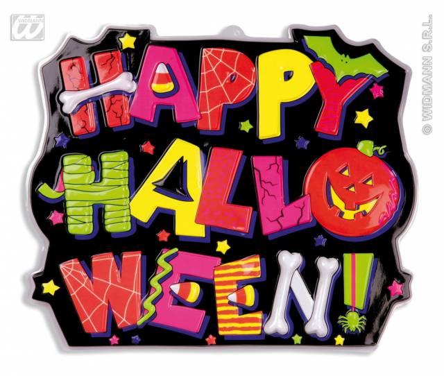 Halloween 3D Neon Skilt