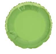 Folieballong Rund Lime Green