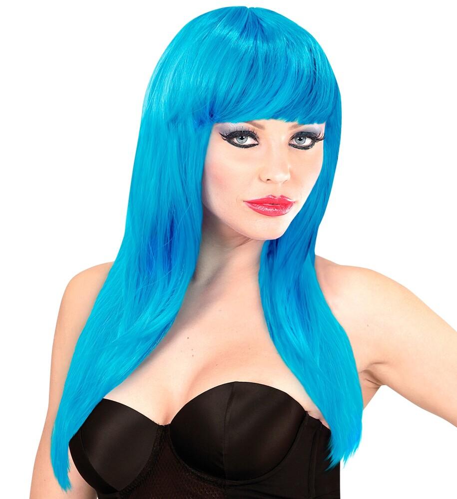 VOGUE WIG SEABLUE - Lang med lugg - Nice Price