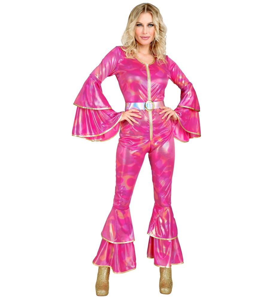 Disco Jumpsuit Rosa Psykedelisk