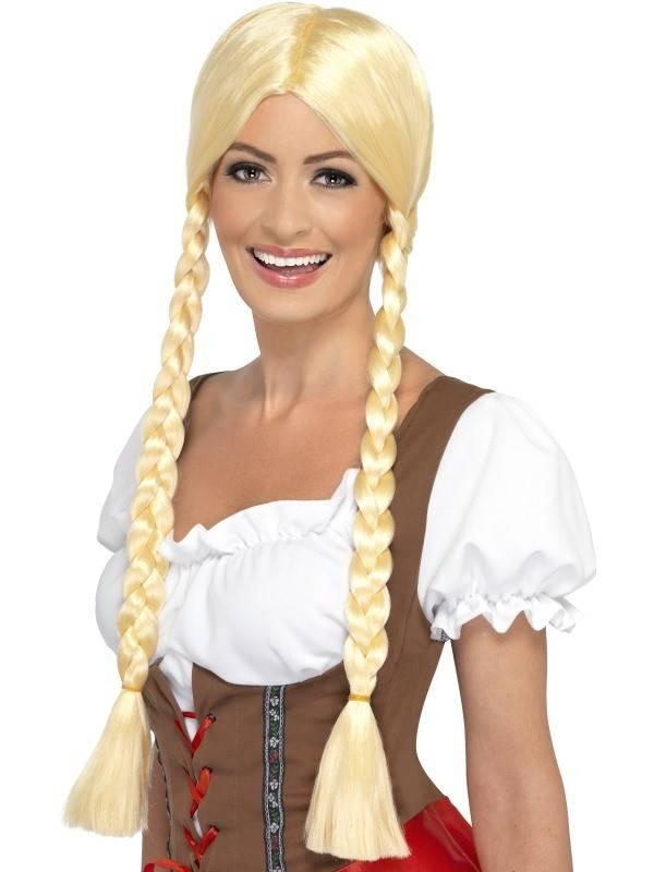 Bavarian Beauty Blond Parykk Deluxe