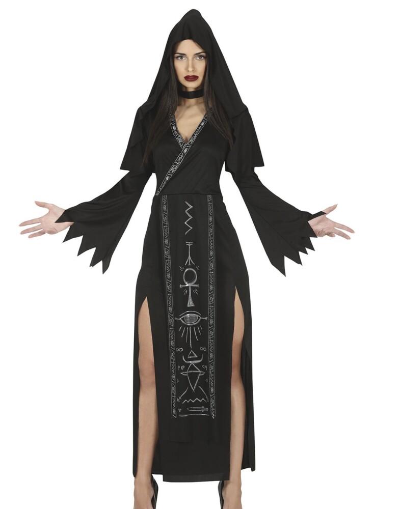 Satanic Kjole med Hette