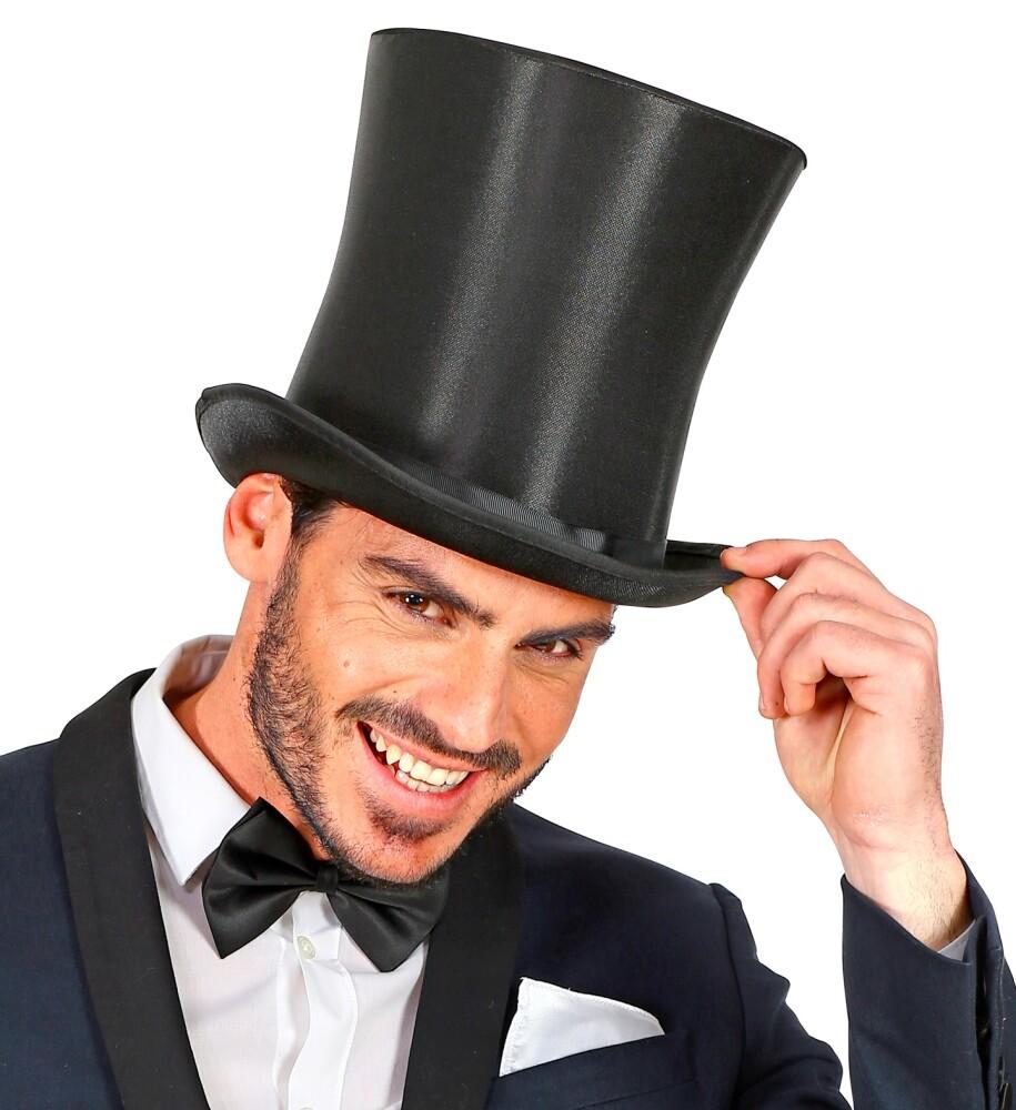 Flosshatt Svart Satin Ekstra Høy - Ringmaster