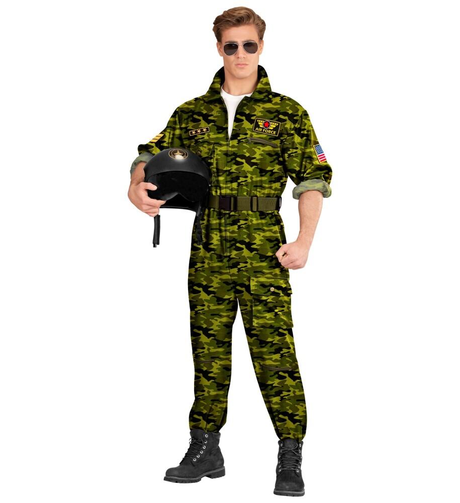 Jagerflypilot Overall Herrekostyme Camo