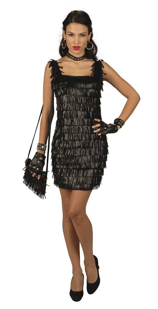Fringe Flapper Skinnimitert kjole
