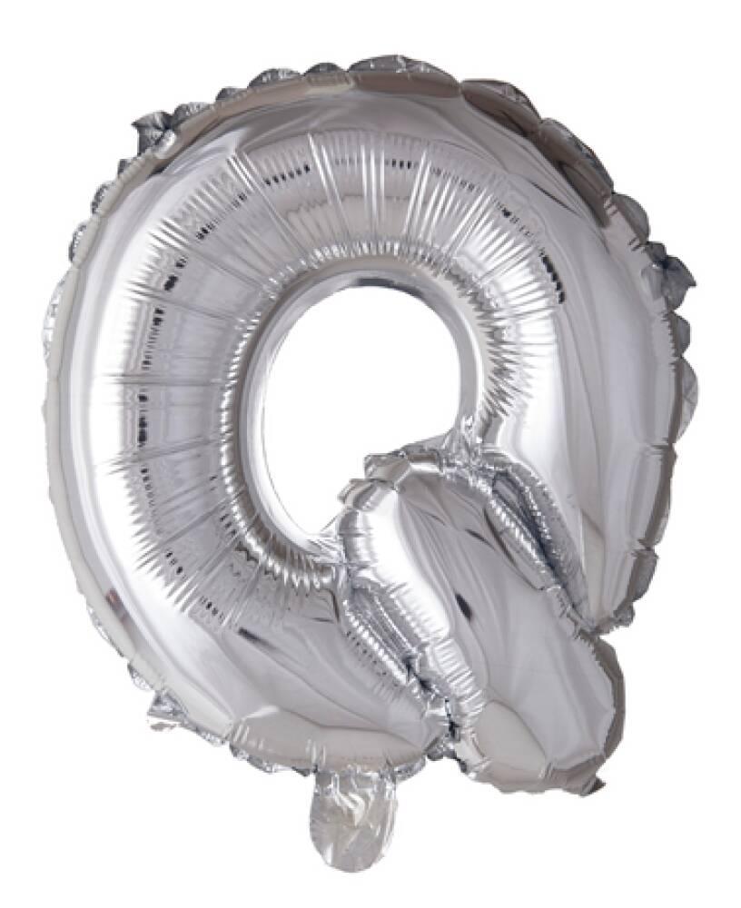 Bokstavballong Sølv Folie ca 41cm Q