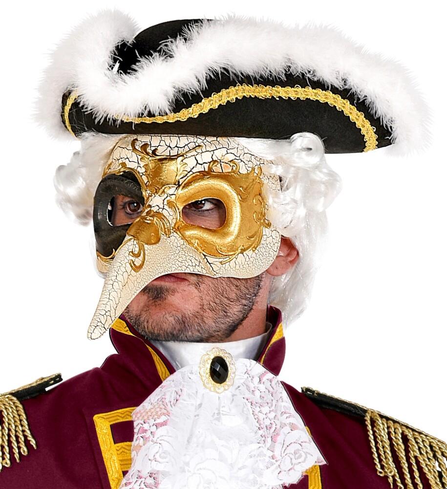Tricorn hatt - Svart med Dunkant