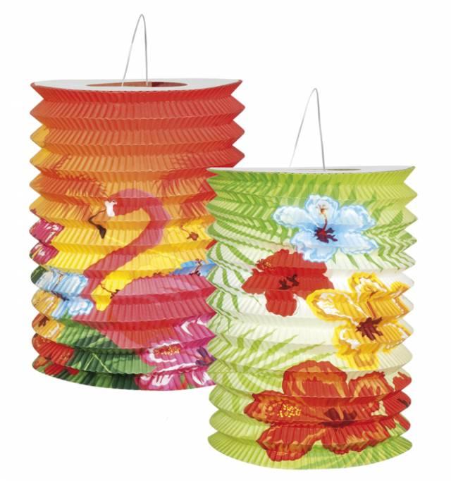 Lanterne Lyslykter 16 cm Hibiscus