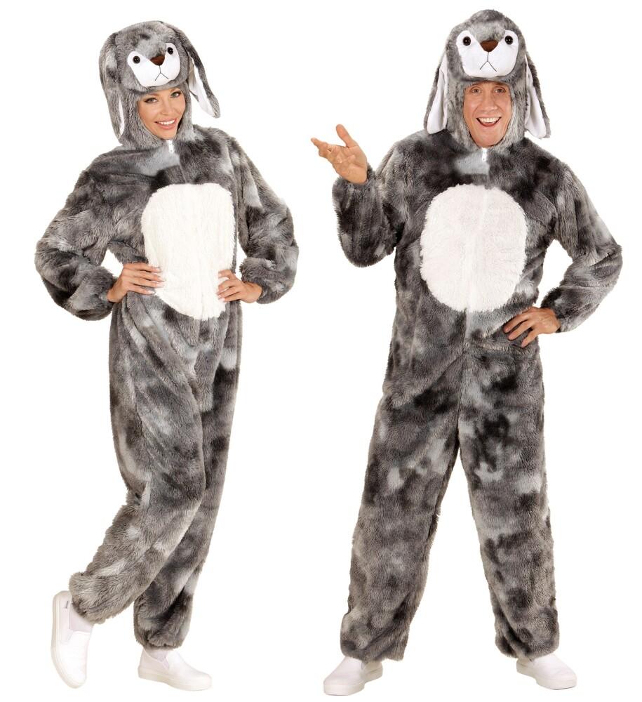 Bunny Jumpsuit Soft Plush Grå Kanin