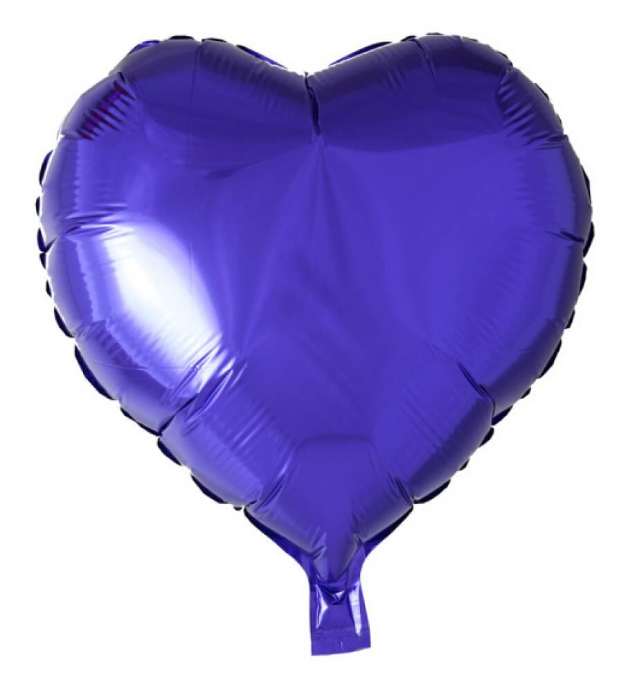 Folieballong Hjerte Purple