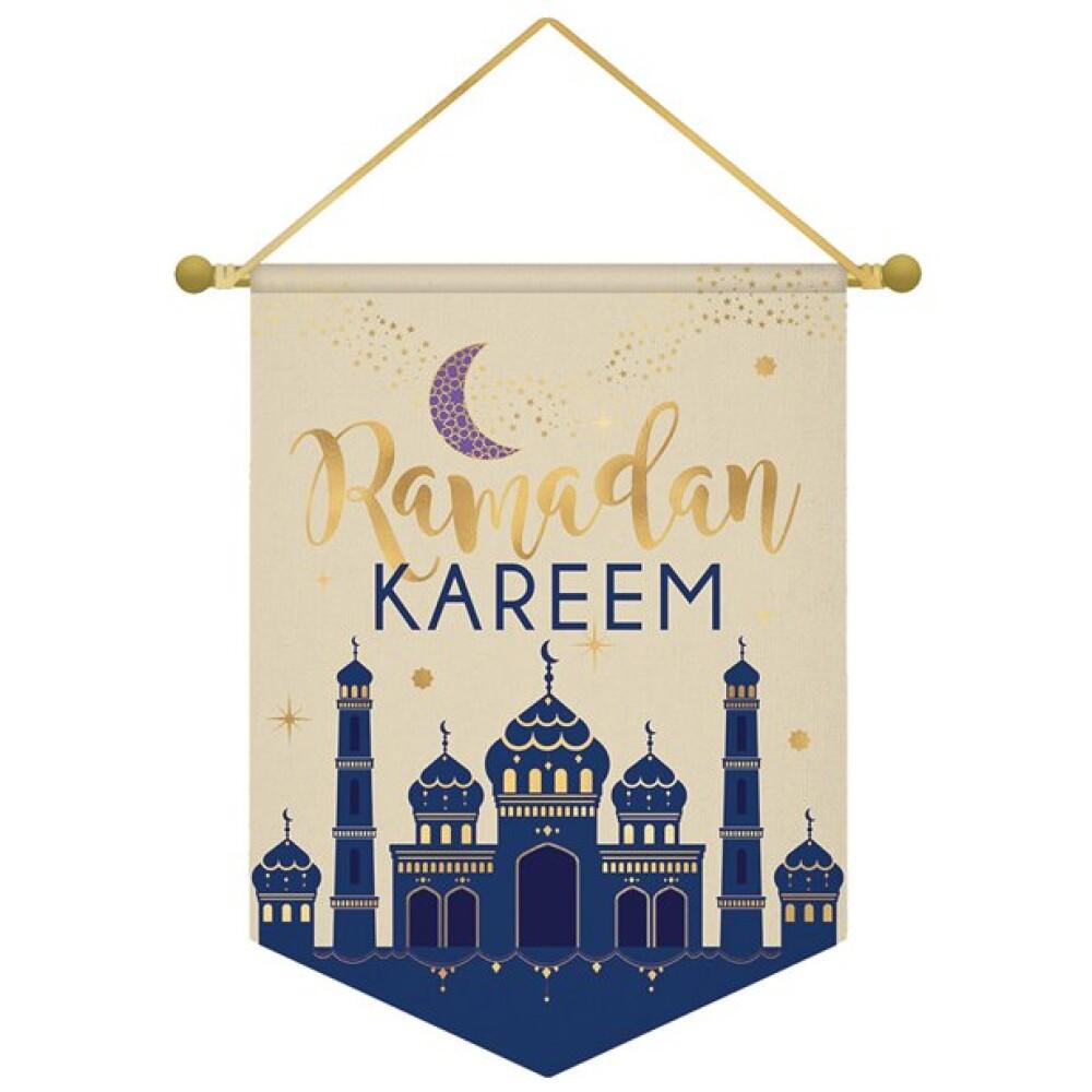 Ramadan Kareem Canvas Banner - 38cm
