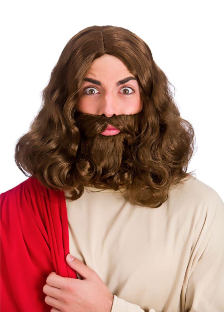 Jesus - Parykk og skjegg Deluxe