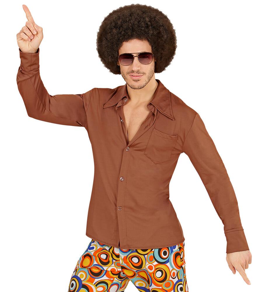 70s MAN SHIRT BROWN