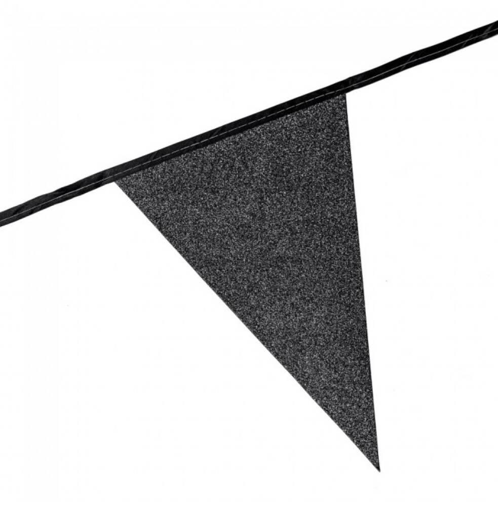 Flaggbanner Black Glitter Deluxe