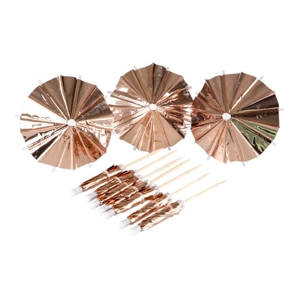 Partyparasoller - Rose Gold