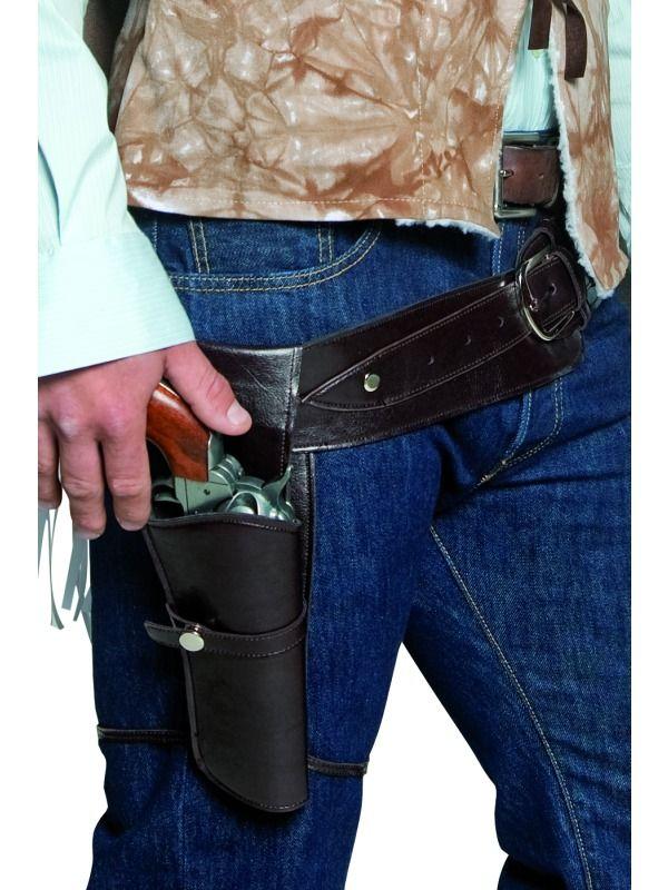Cowboy Pistol Hylster med Belte Deluxe