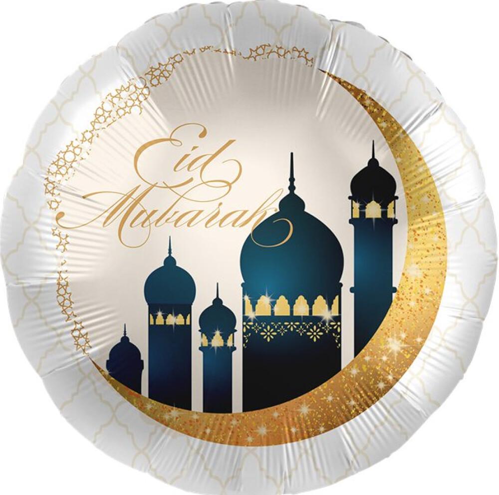 Eid Mubarak Shining Moon XL Balloon - 71cm/28 Foil