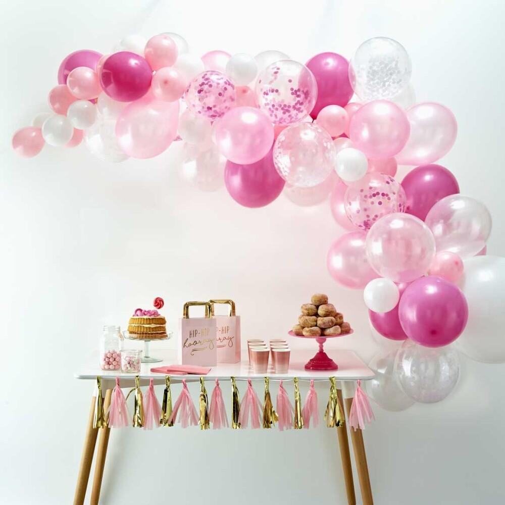 Ballongbue - Pink Balloon Arch Kit