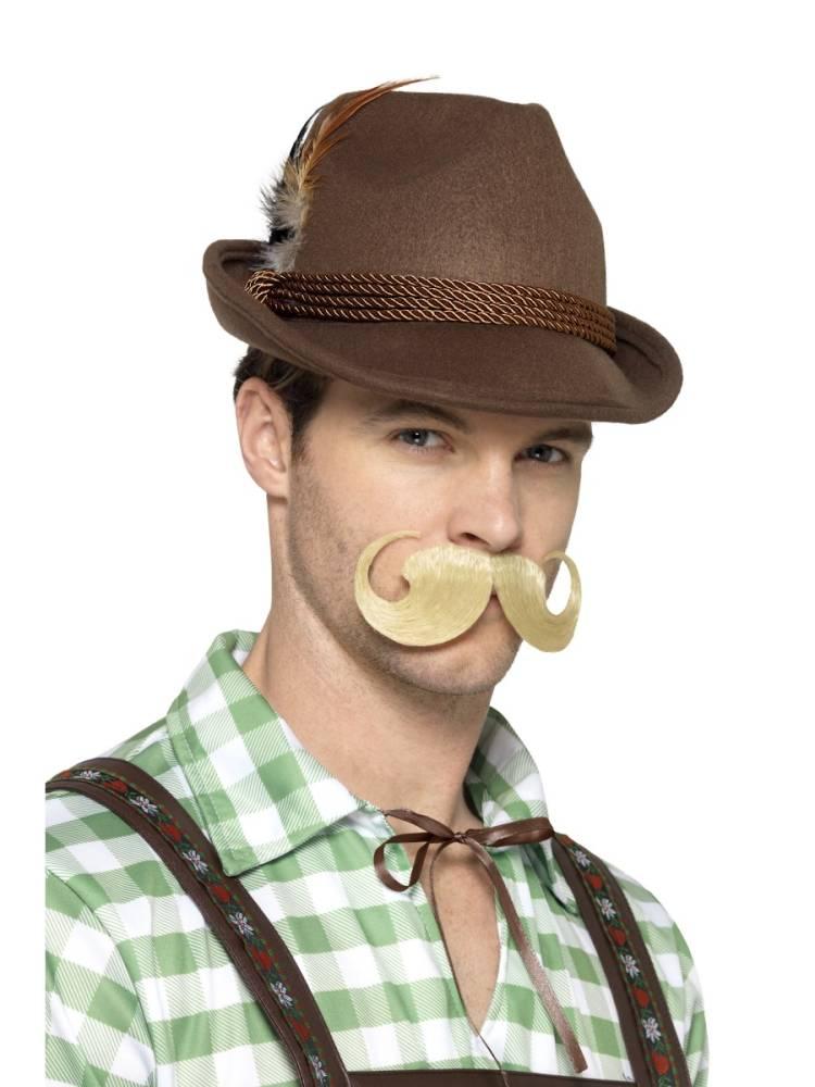 Bavarian Trenkerhatt Brun med fjær