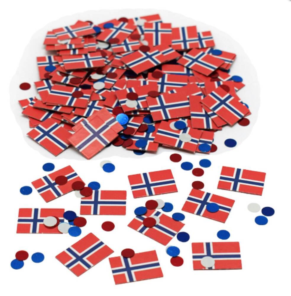 Norske Flagg konfetti
