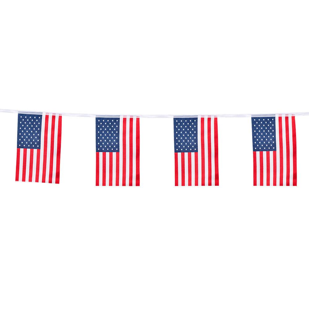 Flaggirlang USA Polyester ca 4 meter