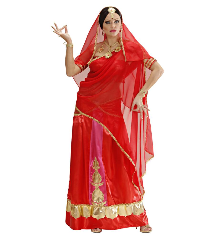 Bollywood Diva Rød Damekostyme Deluxe