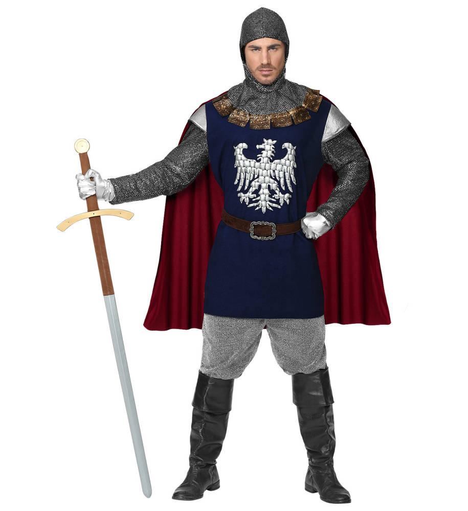 Royal Knight Dyp Blå  & Sølv Herrekostyme