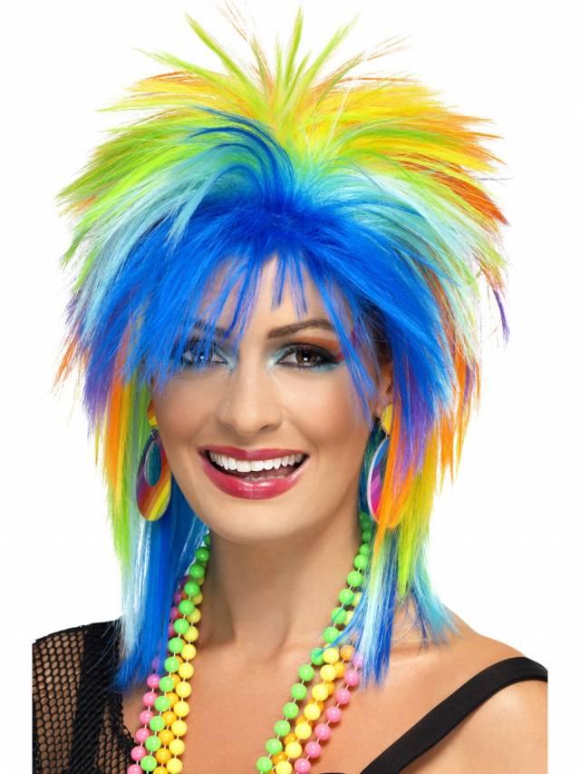 Punk 80`s Rainbow Parykk