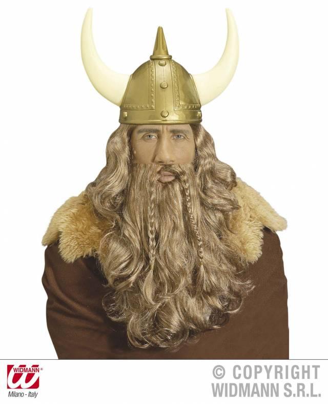 Viking Parykk Deluxe med Skjegg