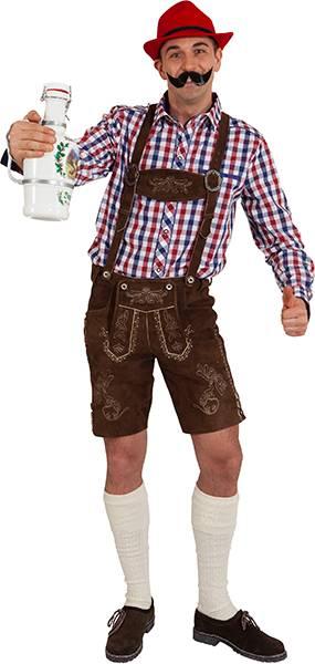 Oktoberfestskjorte Rutete RubyBlue Big Check Delux