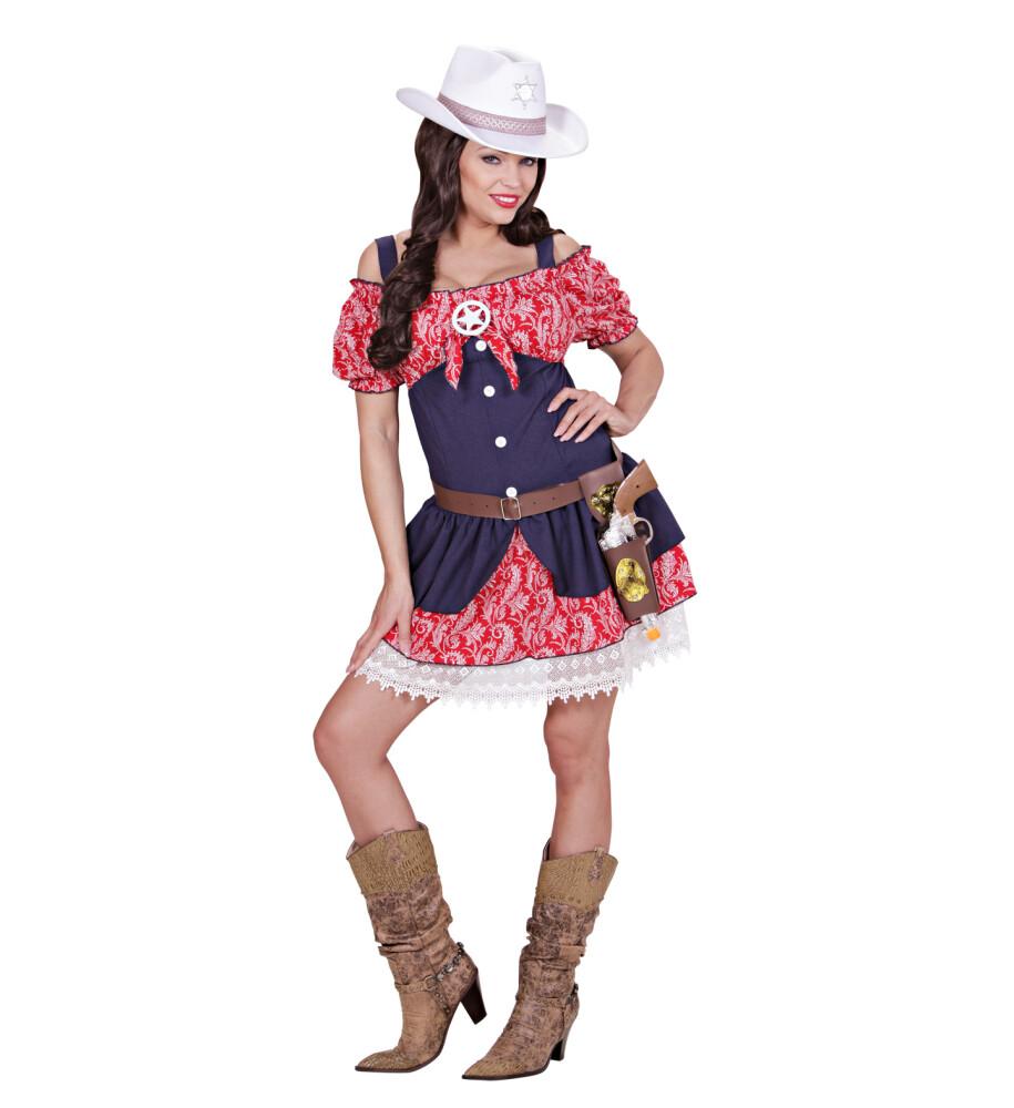 Cowgirl Kjole Rød/Denim