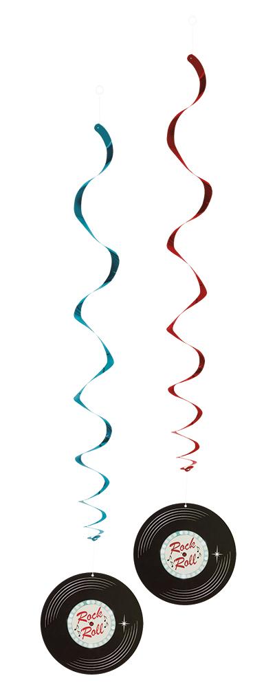 Rock n Roll Dekorasion Swirls