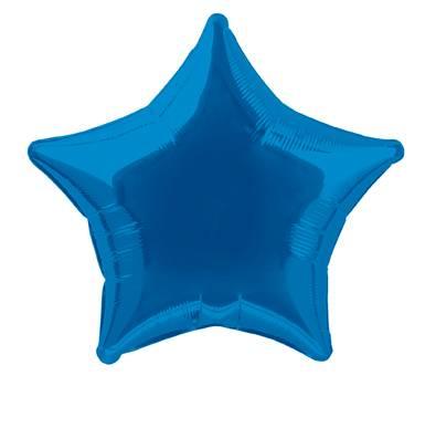 Folieballong Stjerne Royal Blue