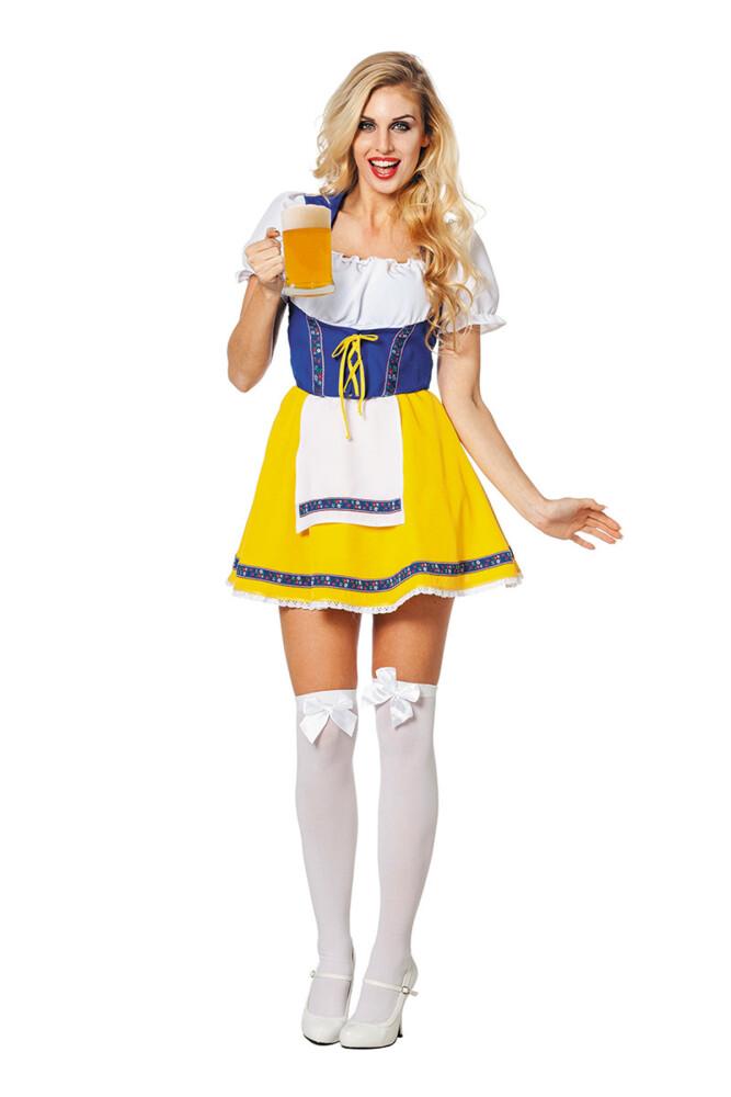 Bavarian Beer Girl Yellow & Blue - Sexy