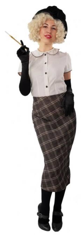 Bluse retro med krage