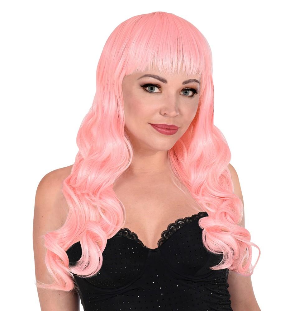 Bella Parykk Lang - Soft Pink