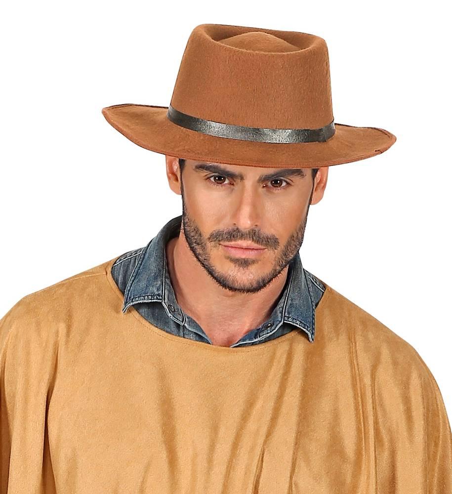 Gaucho Western Gunslinger Hatt Brun