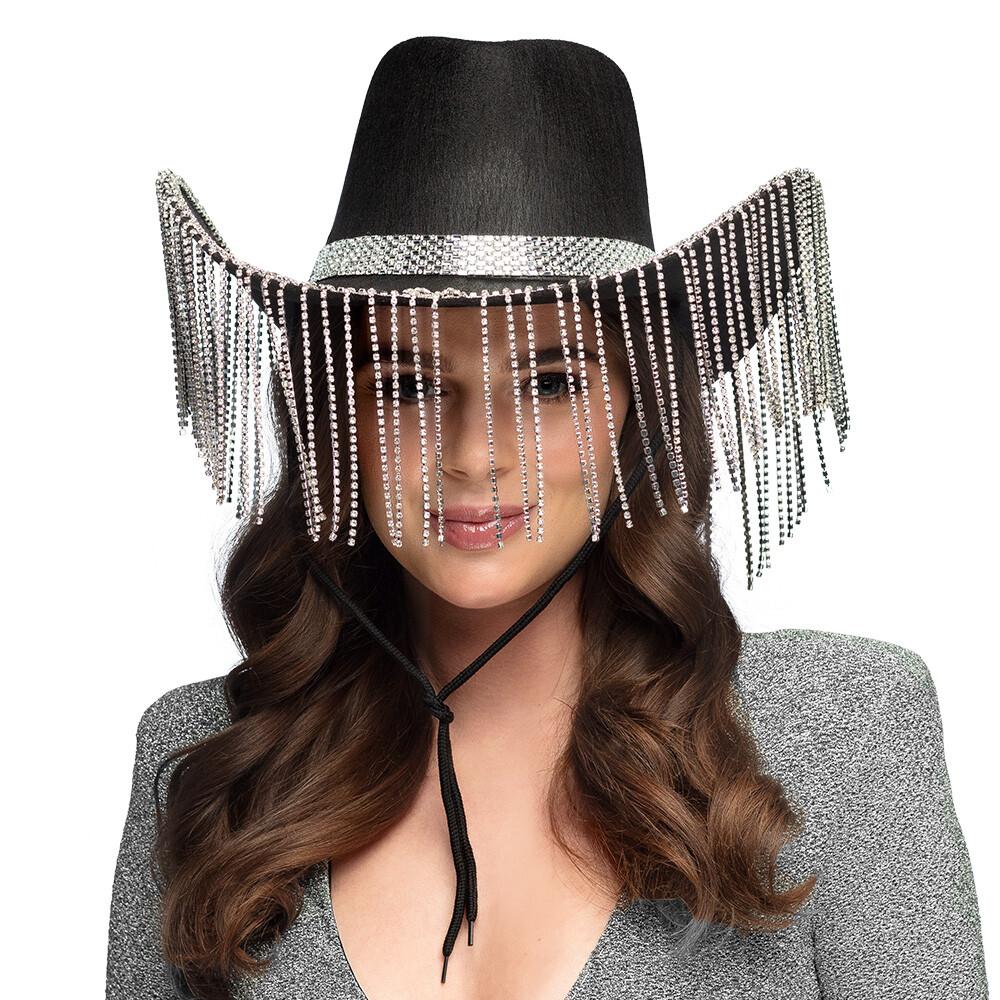 Swiftie Cowboyhatt Showgirl Glam med Strings - Sva