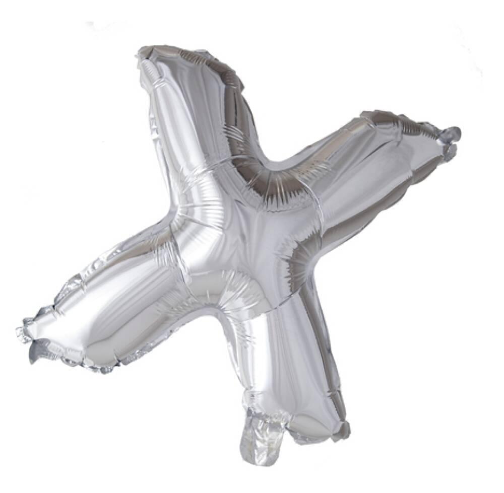 Bokstavballong Sølv Folie ca 41cm X